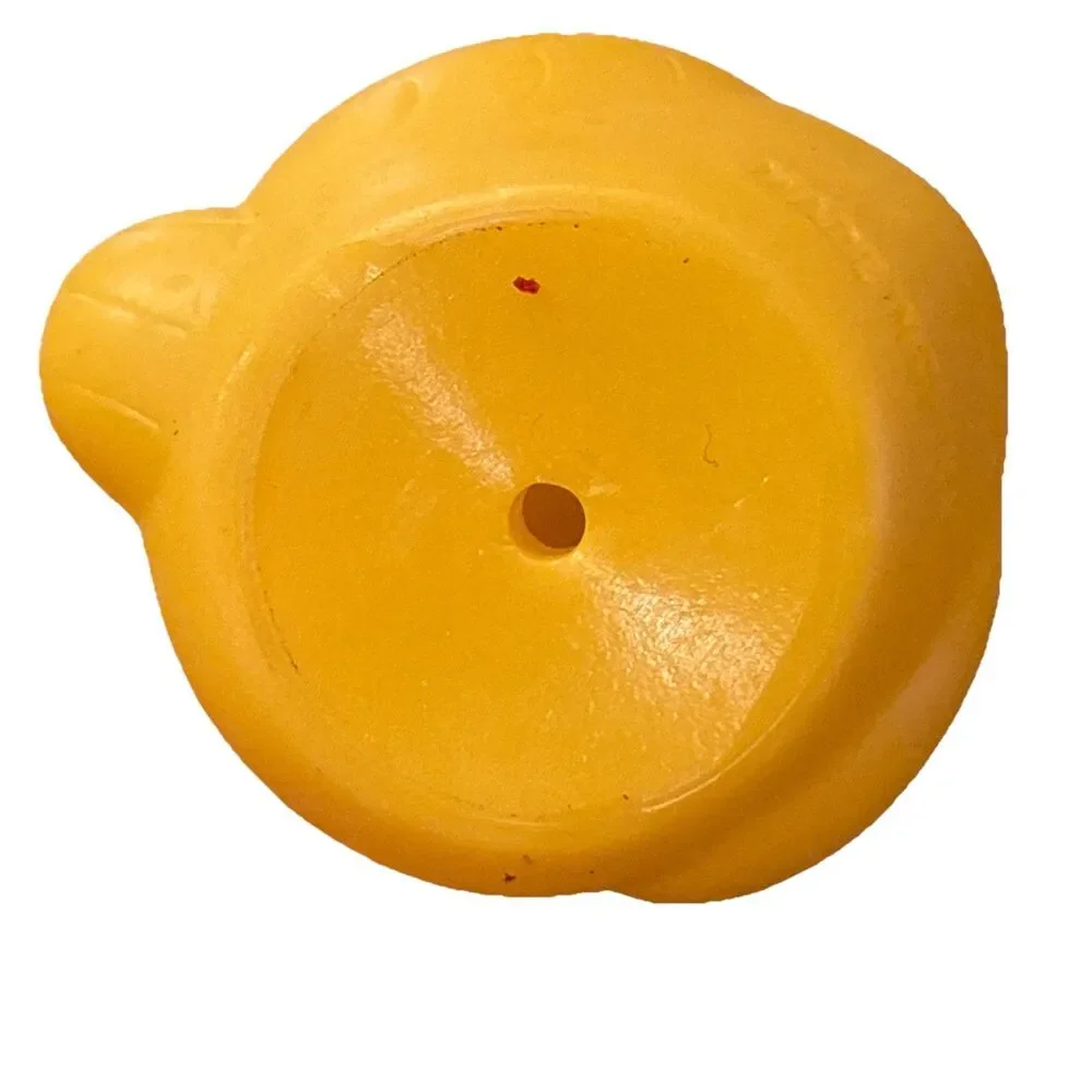 LOT OF 3 Mini Rubber Ducks White #5 Red #6 Yellow Ff For Bath Or Jeep
